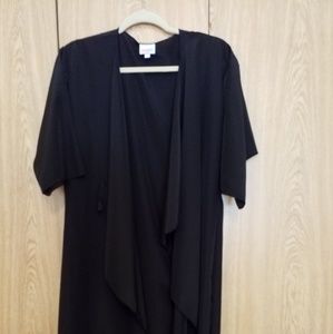 NWOT Solid Black Lularoe Shirley Kimono/Cover up